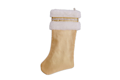 Gold Designer Christmas Stockings
