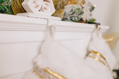 Gold Designer Christmas Stockings