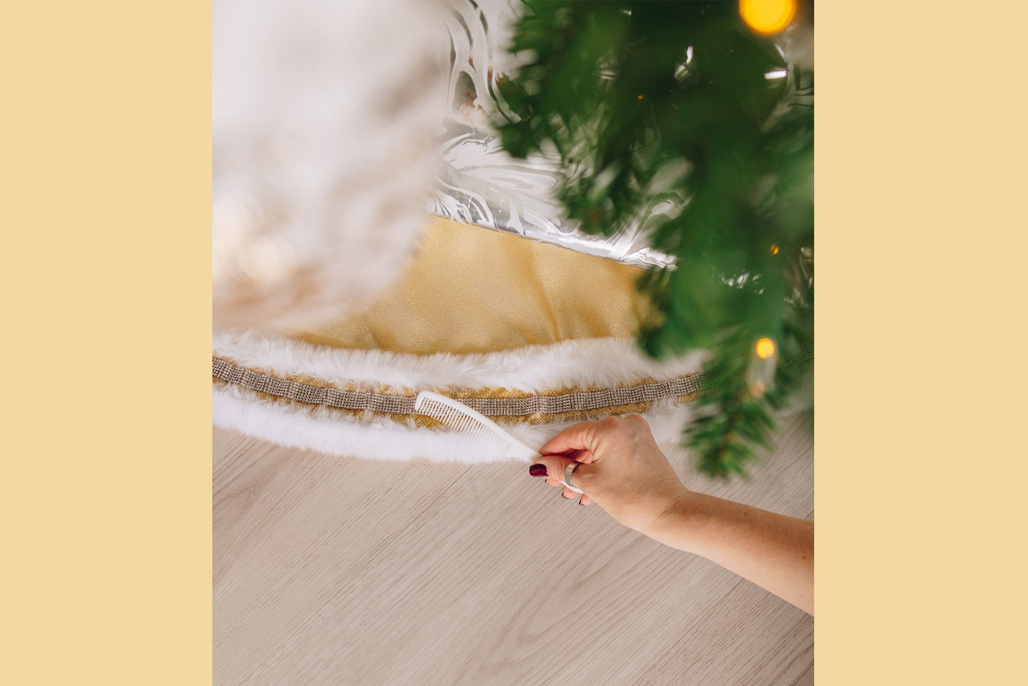 Gold Designer Tree Skirts