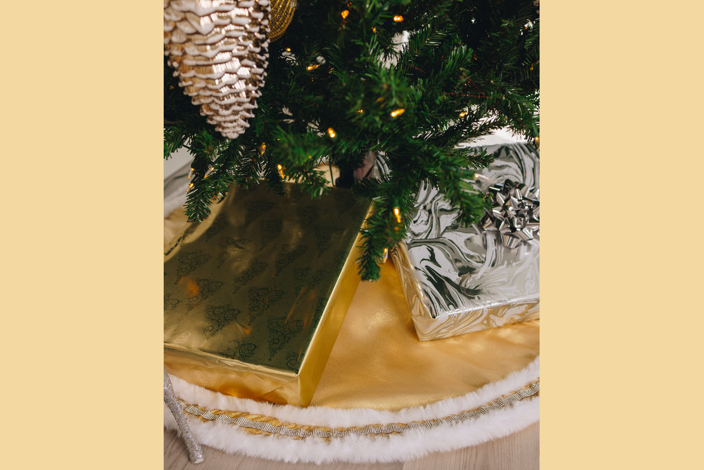 Gold Designer Tree Skirts