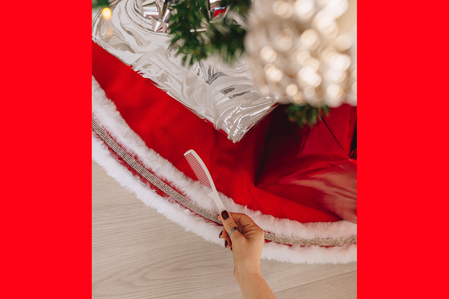 Red Designer Tree Skirts