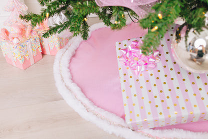Pink Designer Tree Skirts