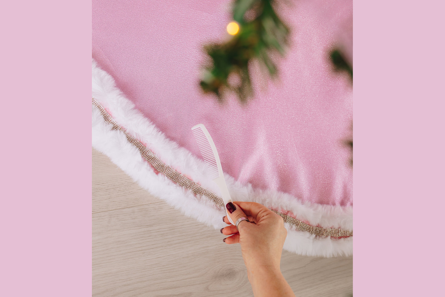 Pink Designer Tree Skirts