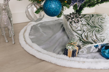 Silver Designer Tree Skirts