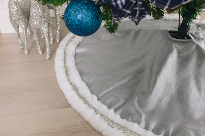 Silver Designer Tree Skirts