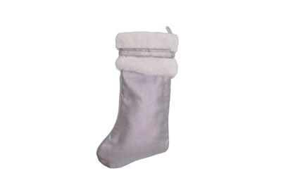 Silver Designer Christmas Stockings