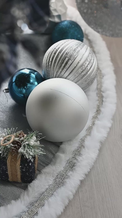 Silver Designer Tree Skirts